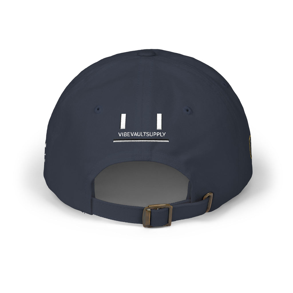 Minimal Logo Dad Cap – Distressed VVS Baseball Hat | VibeVaultSupply - VibeVaultSupply