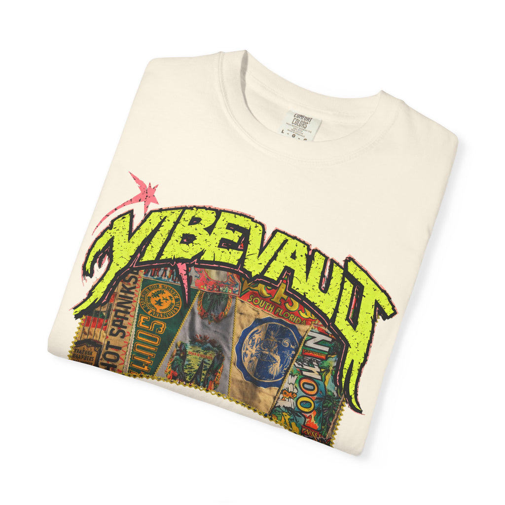 VVS Retro Collage Graphic Tee – Vintage Streetwear T-Shirt | VibeVault Supply - VibeVaultSupply