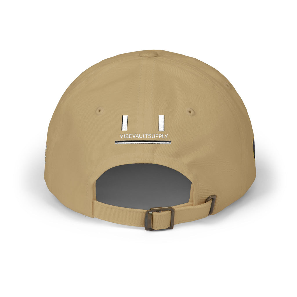 Minimal Logo Dad Cap – Distressed VVS Baseball Hat | VibeVaultSupply - VibeVaultSupply