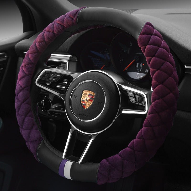 Luxury Anti - Slip Steering Wheel Cover for Cars - VibeVaultSupply