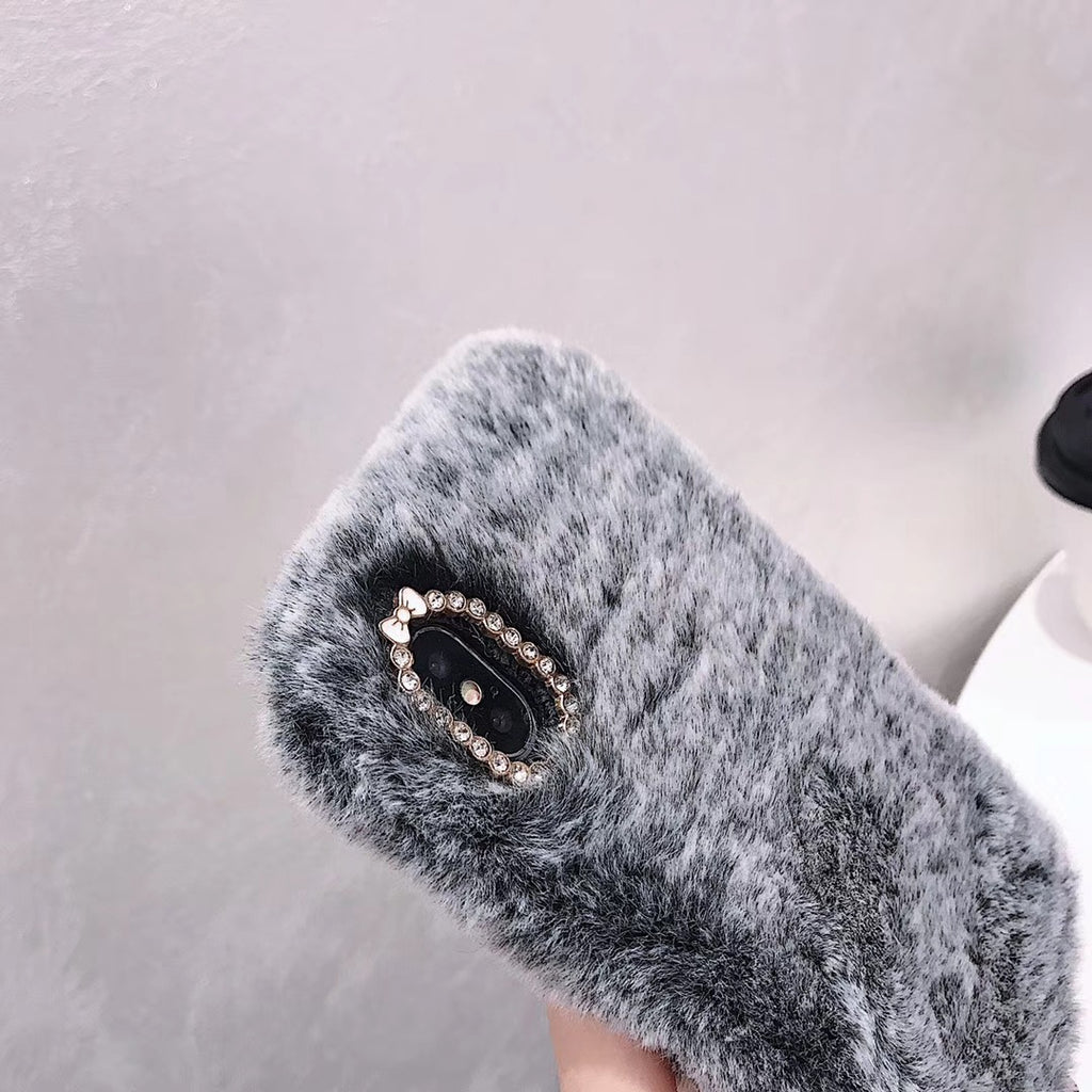 Plush Fur Phone Case – Cozy Aesthetic Soft iPhone Case | VibeVault Supply - VibeVaultSupply