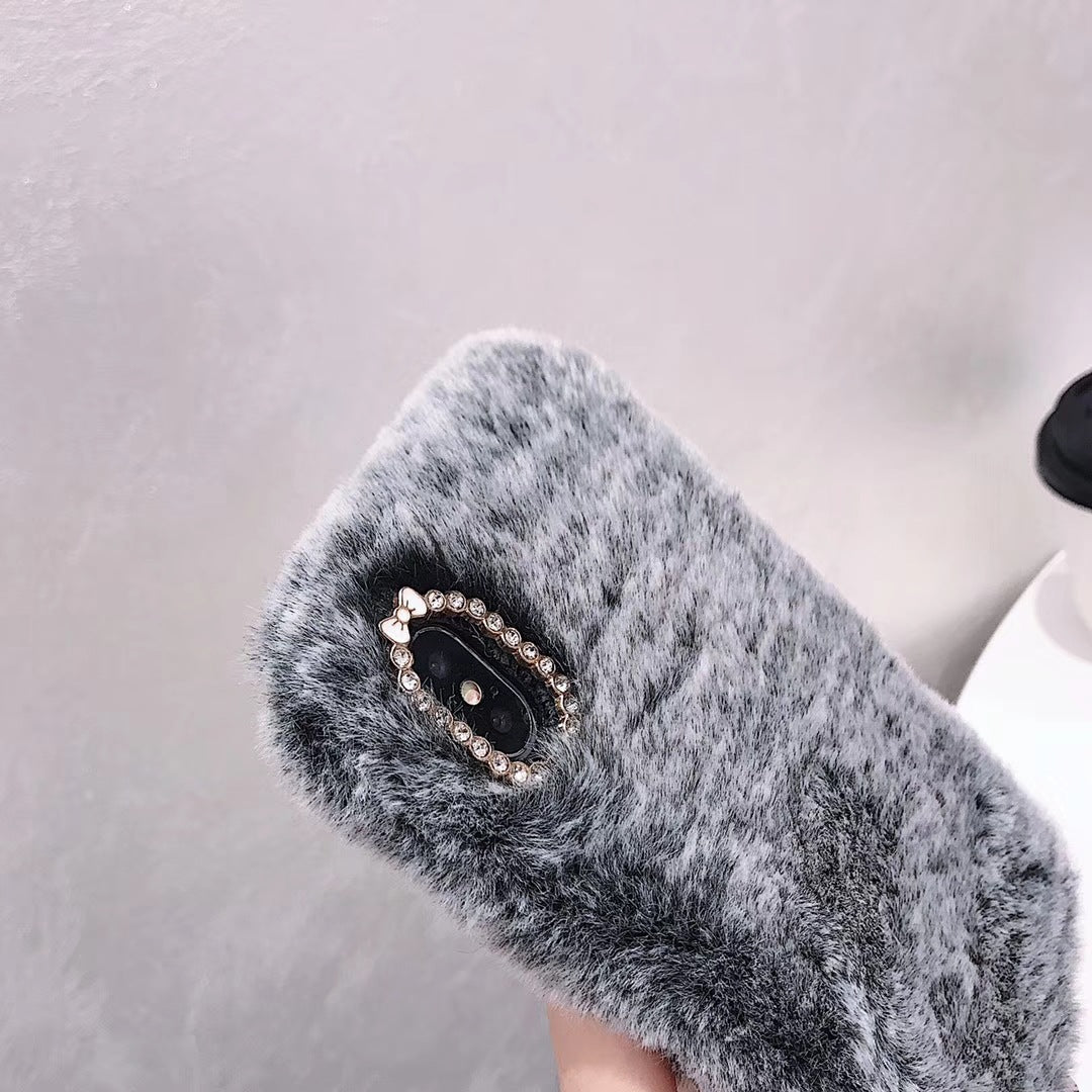 Plush Fur Phone Case – Cozy Aesthetic Soft iPhone Case | VibeVault Supply - VibeVaultSupply