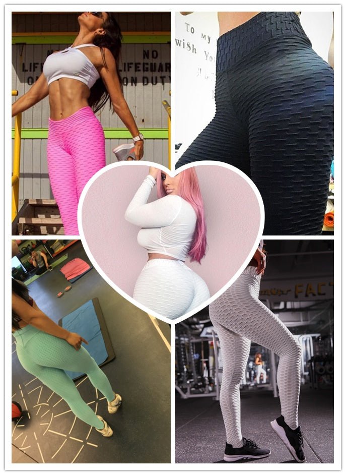 Women's High Waist Scrunch Butt Leggings - VibeVaultSupply