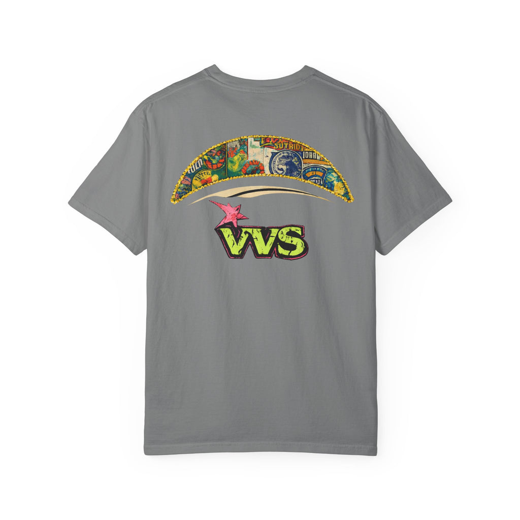 VVS Retro Collage Graphic Tee – Vintage Streetwear T-Shirt | VibeVault Supply - VibeVaultSupply