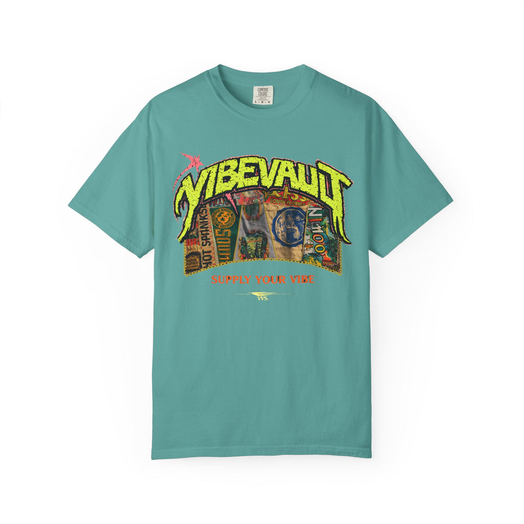 VVS Retro Collage Graphic Tee – Vintage Streetwear T-Shirt | VibeVault Supply - VibeVaultSupply