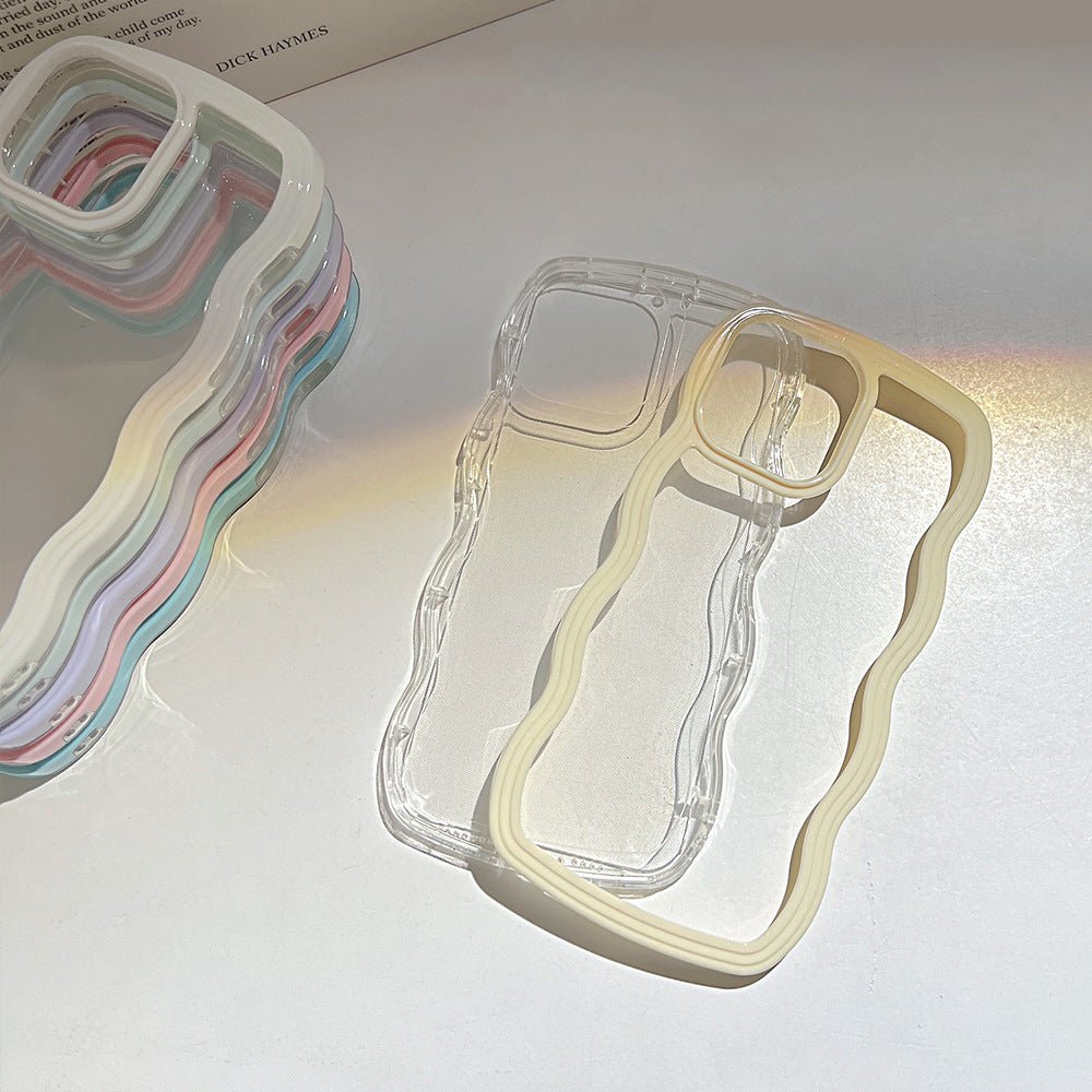 Wave Edge Phone Case – Candy Color Slim Protective iPhone Case | VibeVault Supply - VibeVaultSupply