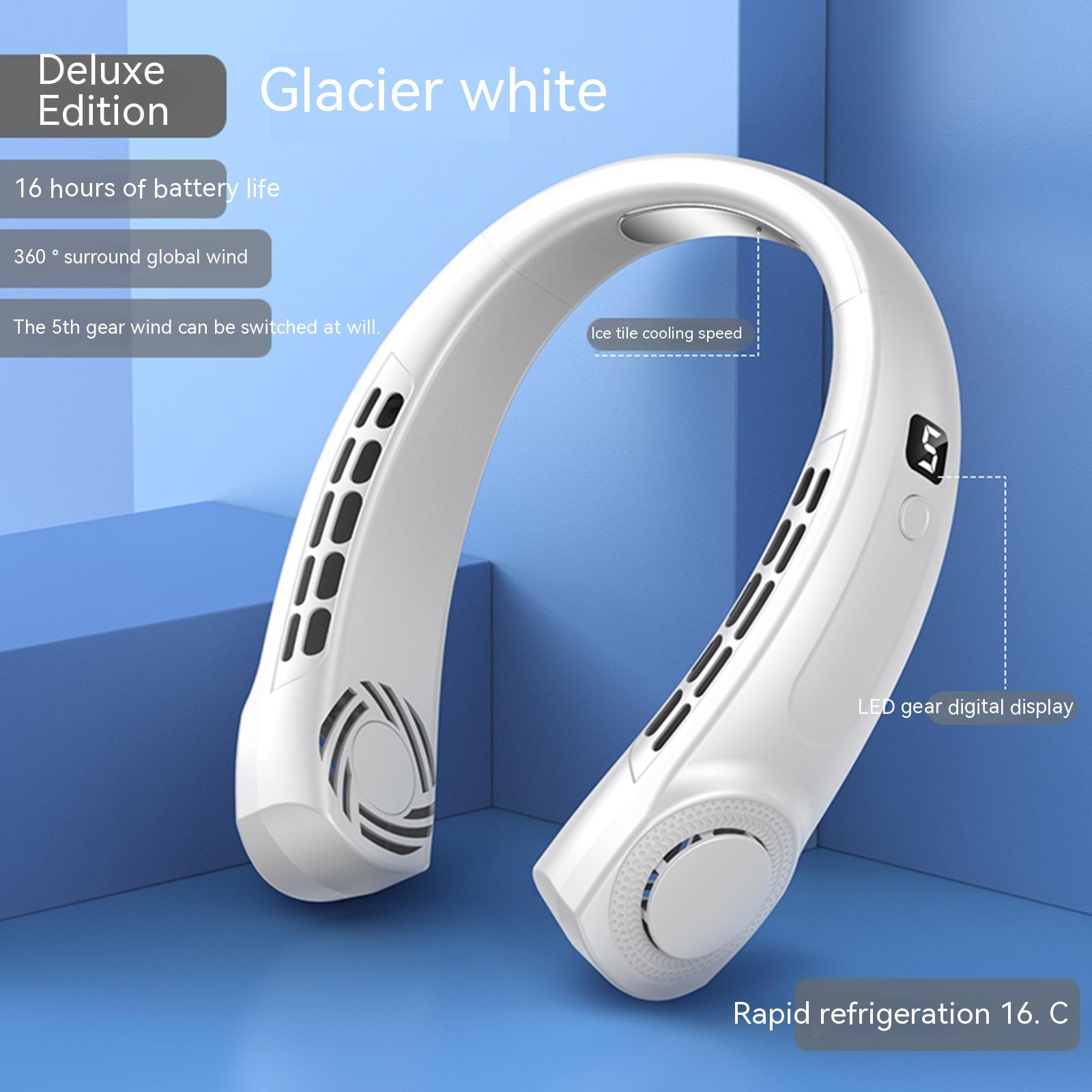 Portable Bladeless Neck Fan – Rechargeable Hands-Free Cooling Fan - VibeVaultSupply