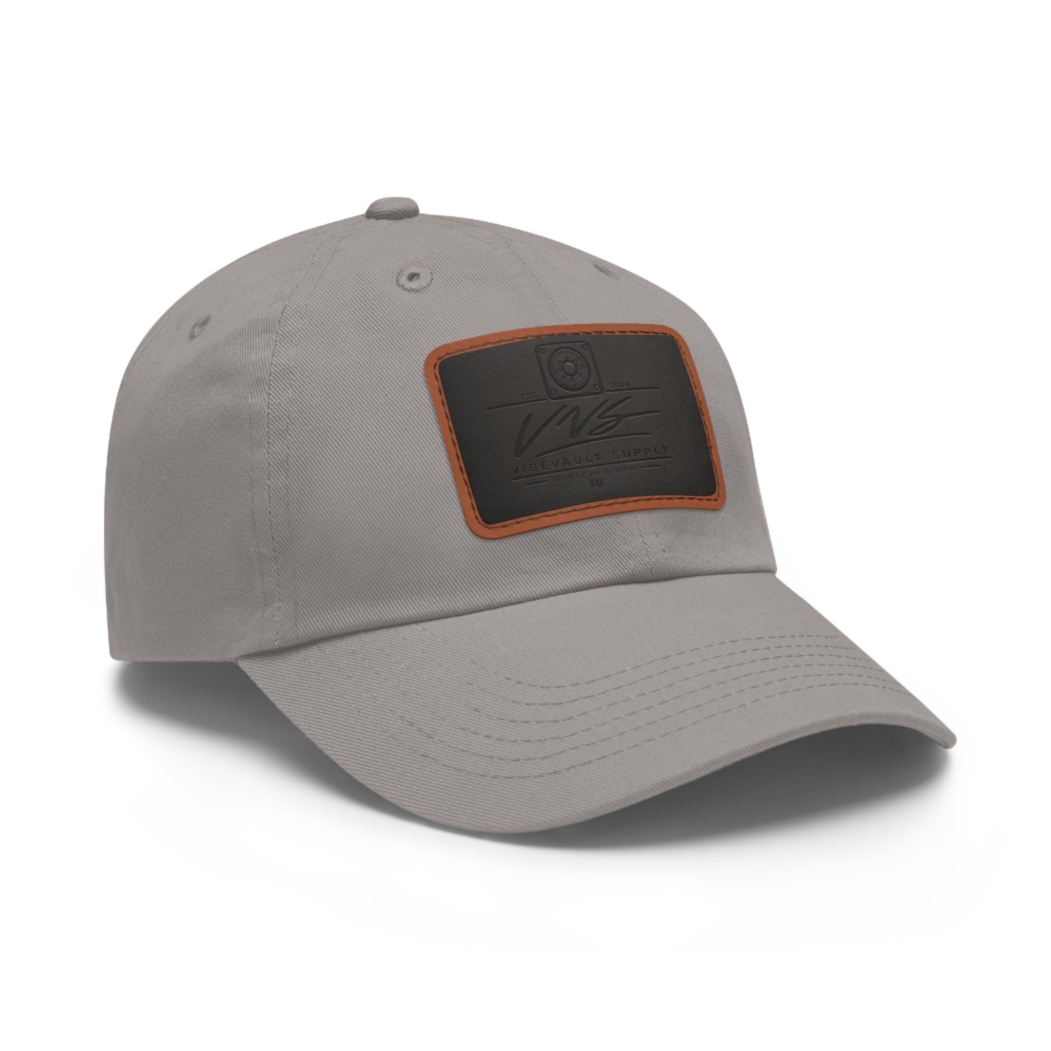 Leather Patch Dad Hat – Minimal Classic Baseball Cap | VibeVault Supply - VibeVaultSupply