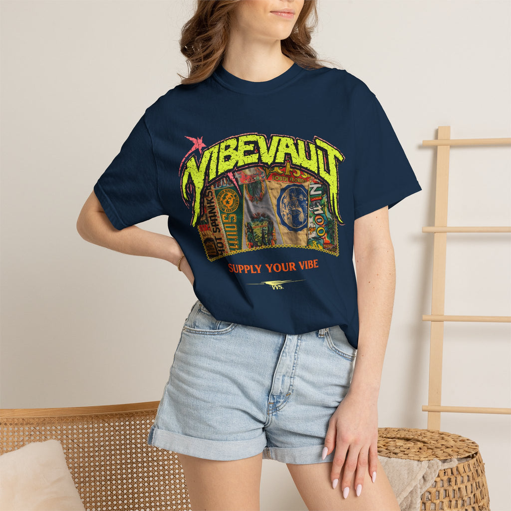 VVS Retro Collage Graphic Tee – Vintage Streetwear T-Shirt | VibeVault Supply - VibeVaultSupply