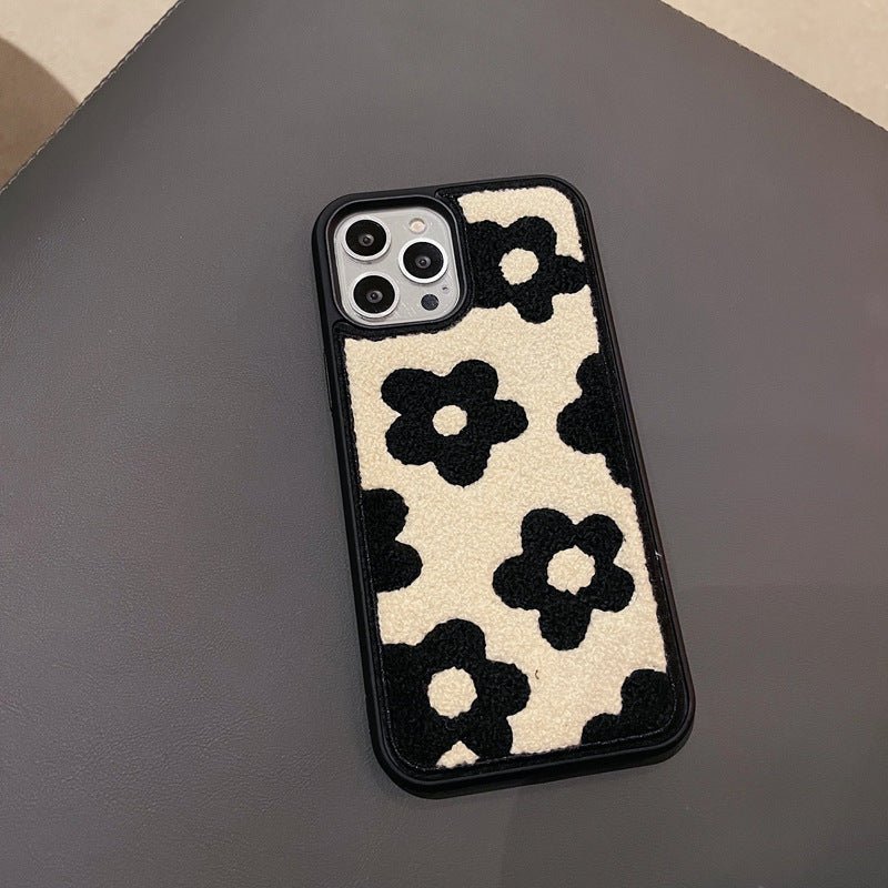 Plush Flower Phone Case – Soft Floral Aesthetic iPhone Case | VibeVault Supply - VibeVaultSupply