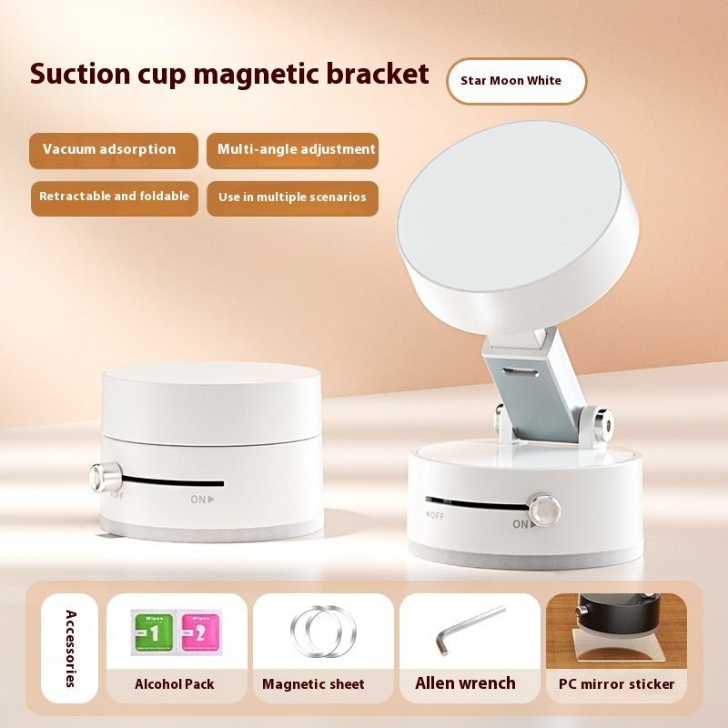 Foldable Magnetic Vacuum Car Phone Mount for Hands-Free Navigation - VibeVaultSupply - VibeVaultSupply
