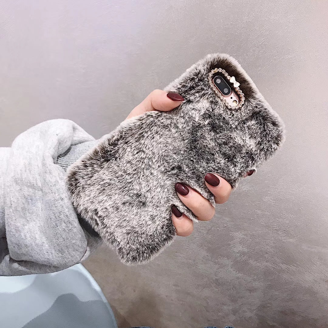 Plush Fur Phone Case – Cozy Aesthetic Soft iPhone Case | VibeVault Supply - VibeVaultSupply