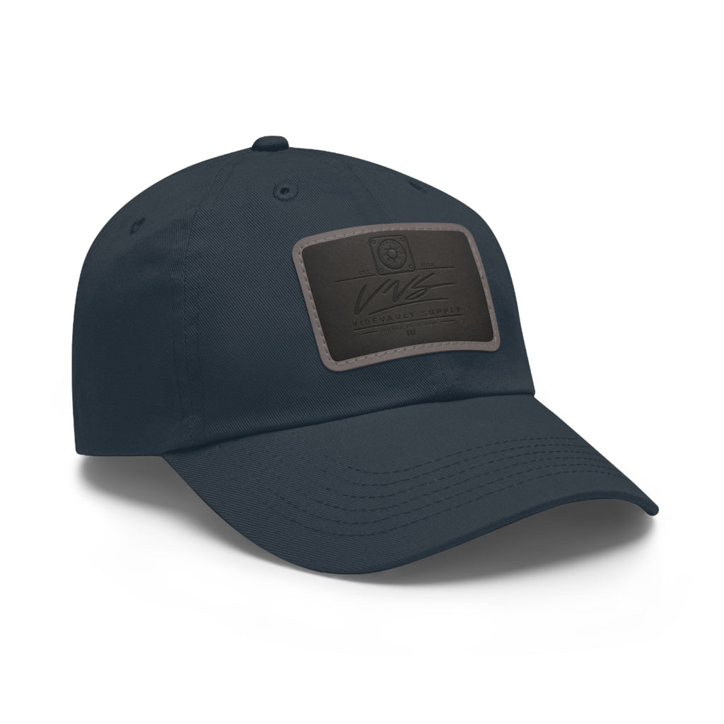 Leather Patch Dad Hat – Minimal Classic Baseball Cap | VibeVault Supply - VibeVaultSupply