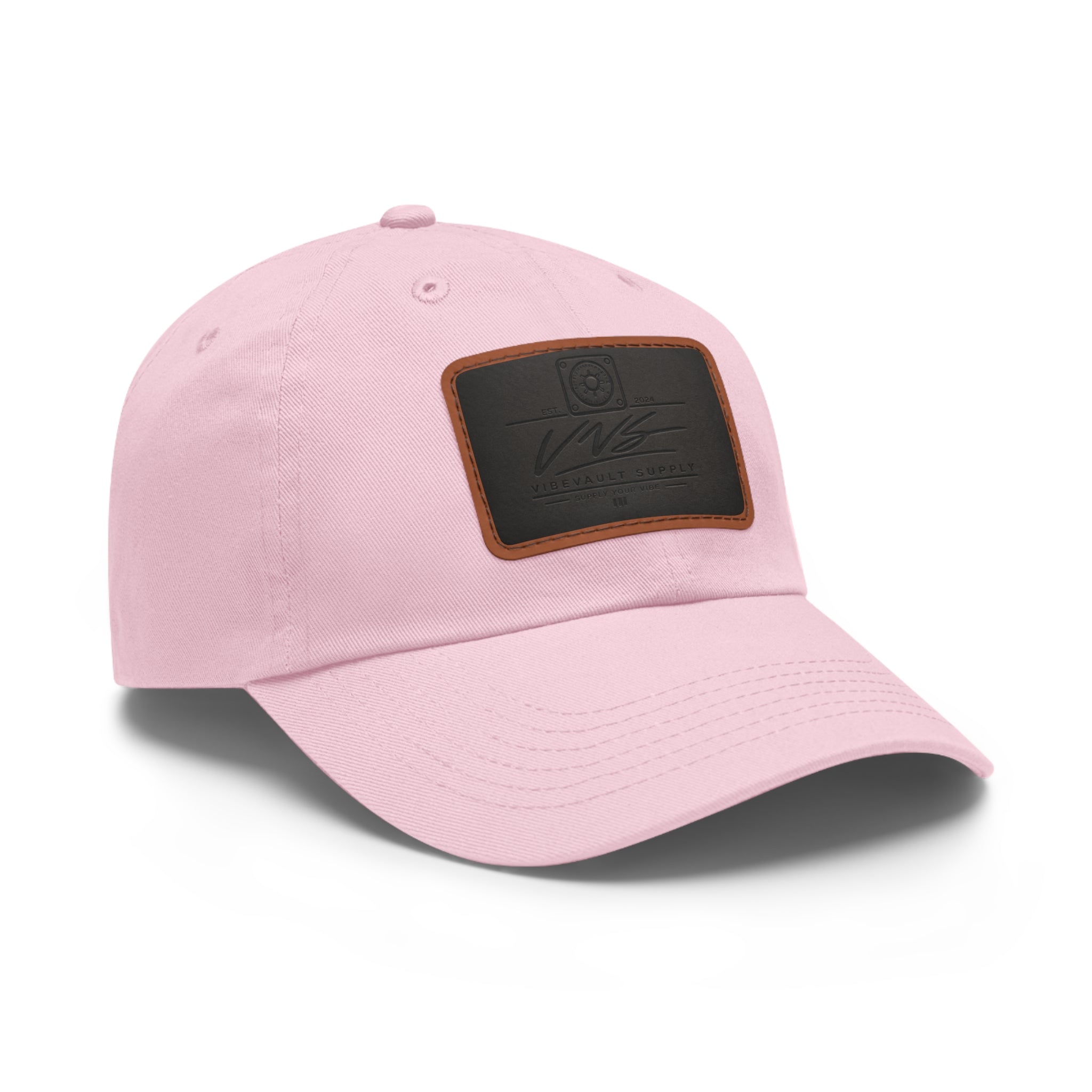 Leather Patch Dad Hat – Minimal Classic Baseball Cap | VibeVault Supply - VibeVaultSupply