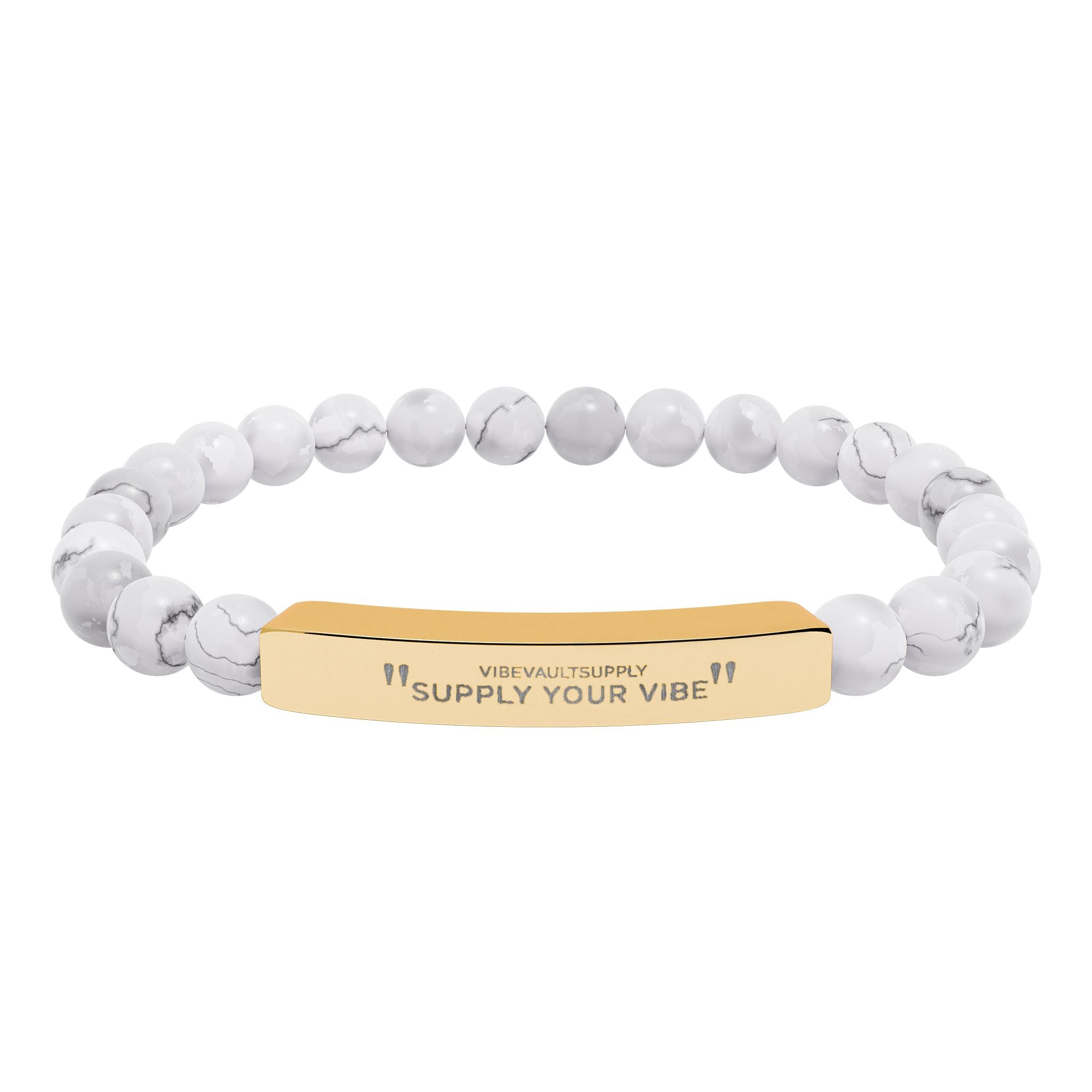 Engraved Stone Bracelet – Personalized Gemstone Bead Bracelet | VibeVaultSupply - VibeVaultSupply