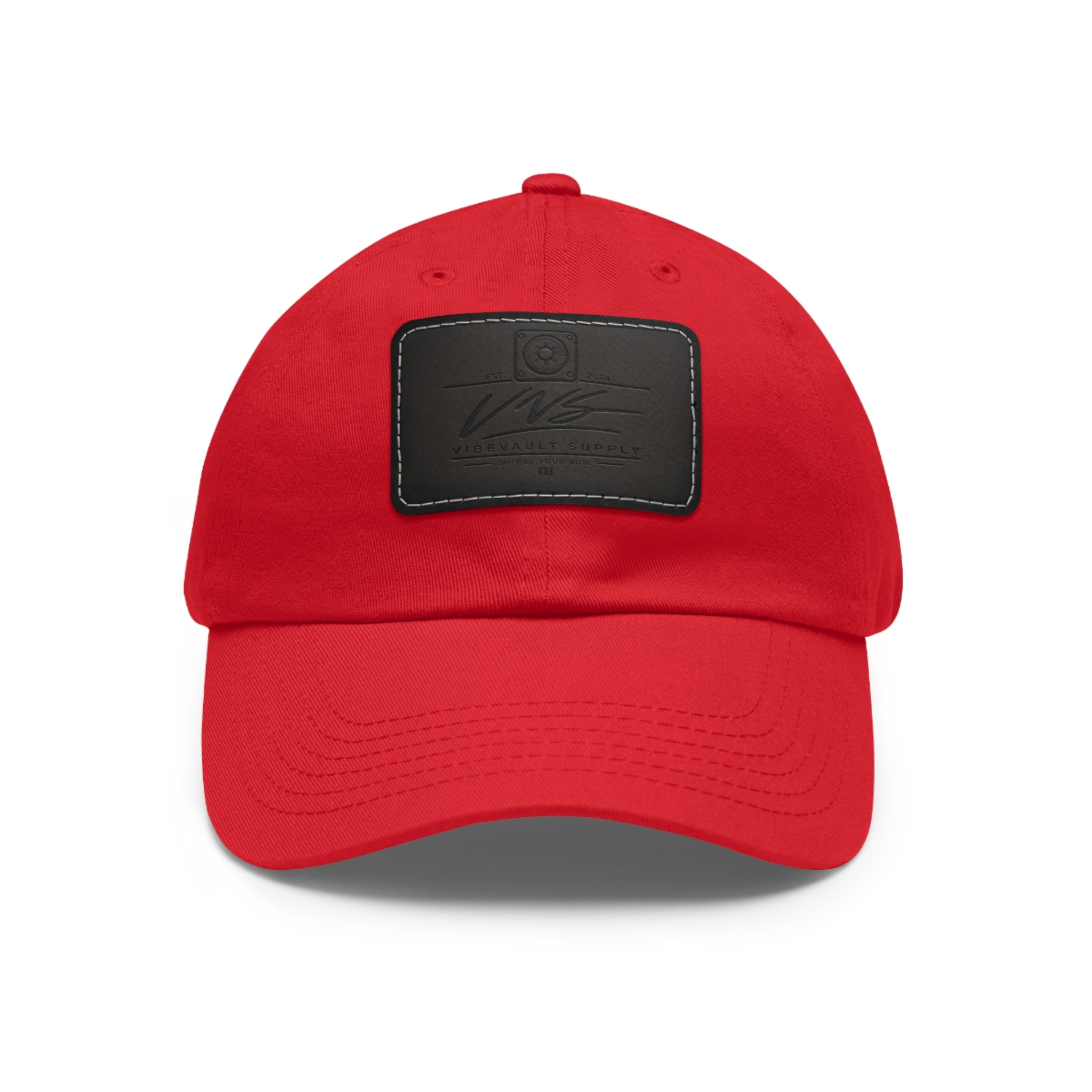 Leather Patch Dad Hat – Minimal Classic Baseball Cap | VibeVault Supply - VibeVaultSupply