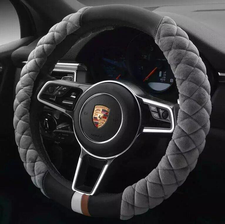 Luxury Anti - Slip Steering Wheel Cover for Cars - VibeVaultSupply