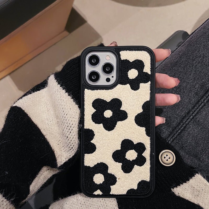 Plush Flower Phone Case – Soft Floral Aesthetic iPhone Case | VibeVault Supply - VibeVaultSupply