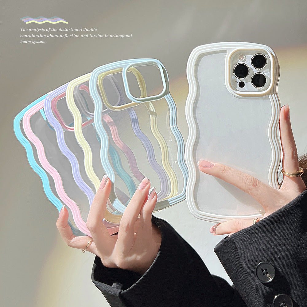 Wave Edge Phone Case – Candy Color Slim Protective iPhone Case | VibeVault Supply - VibeVaultSupply