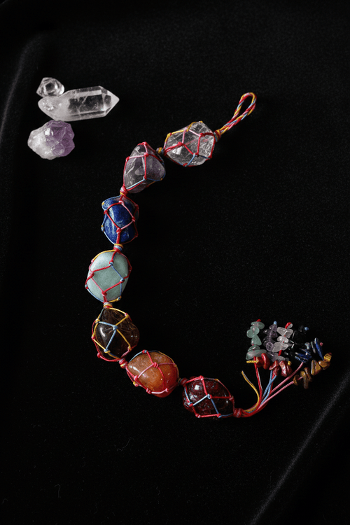 7 Chakra Crystal Hanging Pendant – Healing Stones | Car Charm, Home Decor & Spiritual Jewelry - VibeVaultSupply