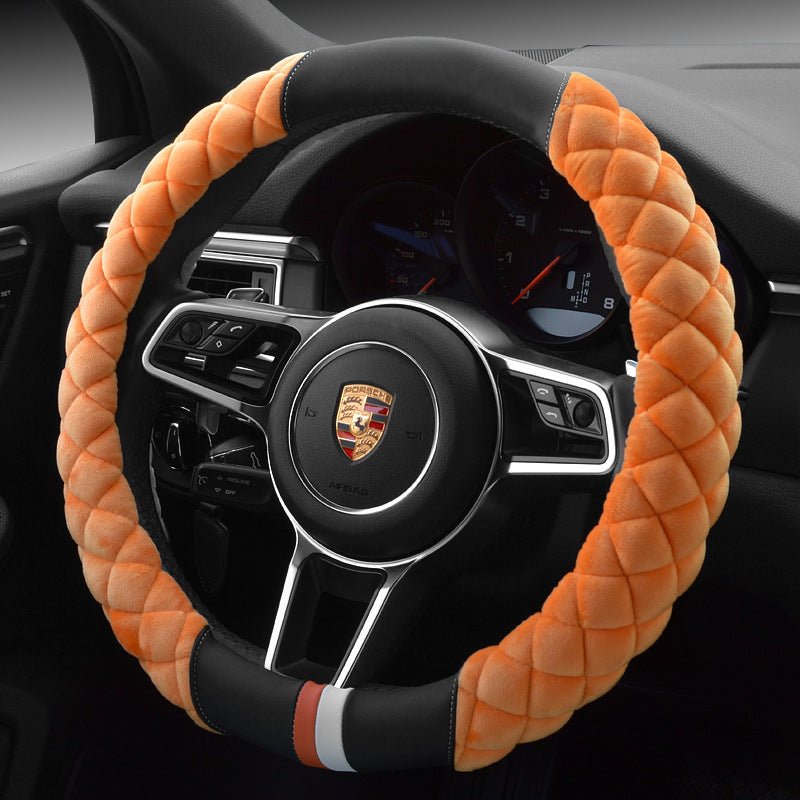 Luxury Anti - Slip Steering Wheel Cover for Cars - VibeVaultSupply
