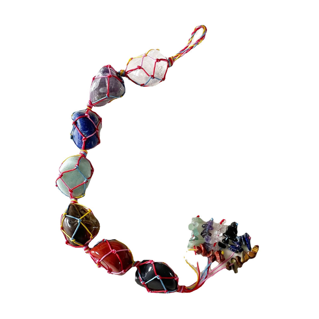 7 Chakra Crystal Hanging Pendant – Healing Stones | Car Charm, Home Decor & Spiritual Jewelry - VibeVaultSupply