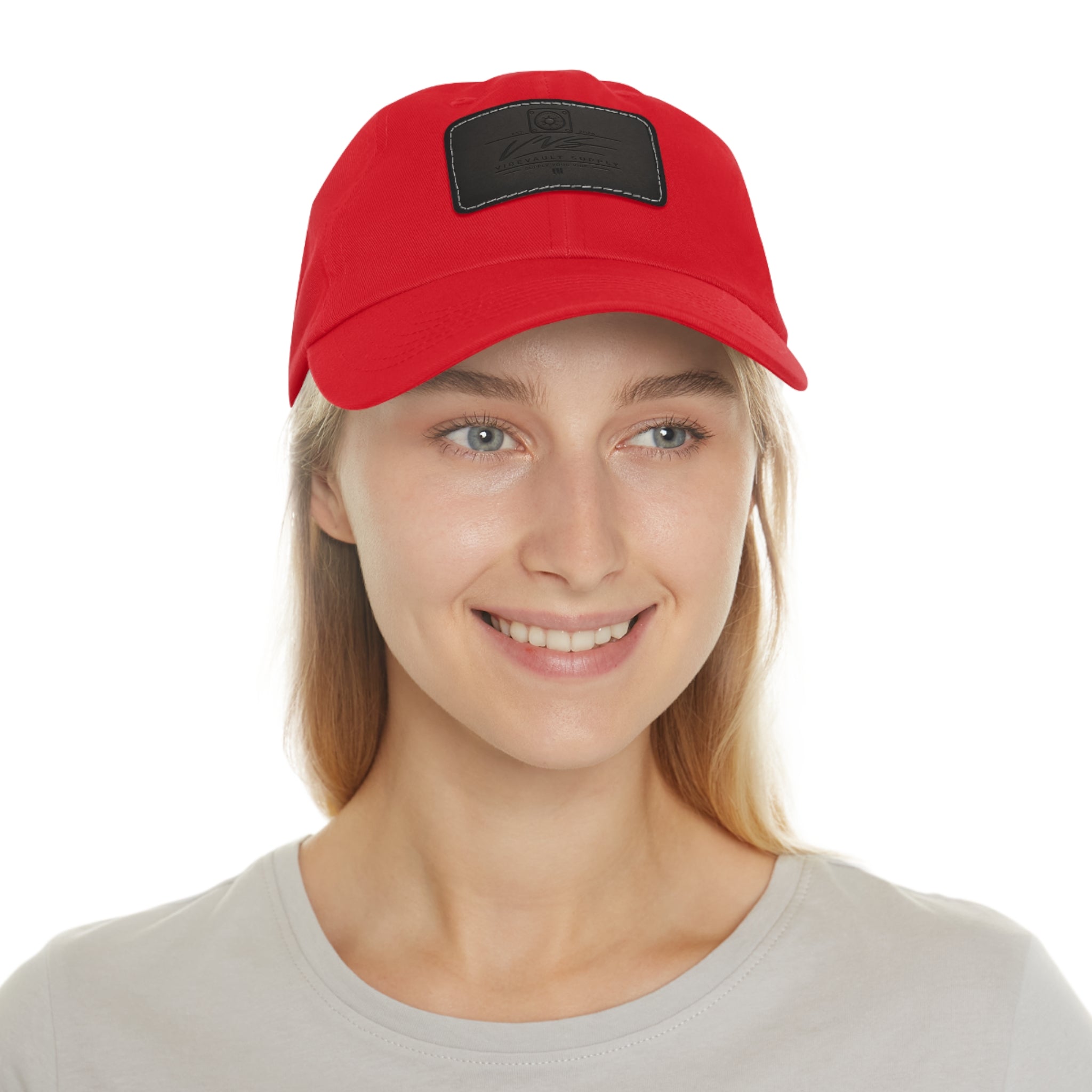 Leather Patch Dad Hat – Minimal Classic Baseball Cap | VibeVault Supply - VibeVaultSupply