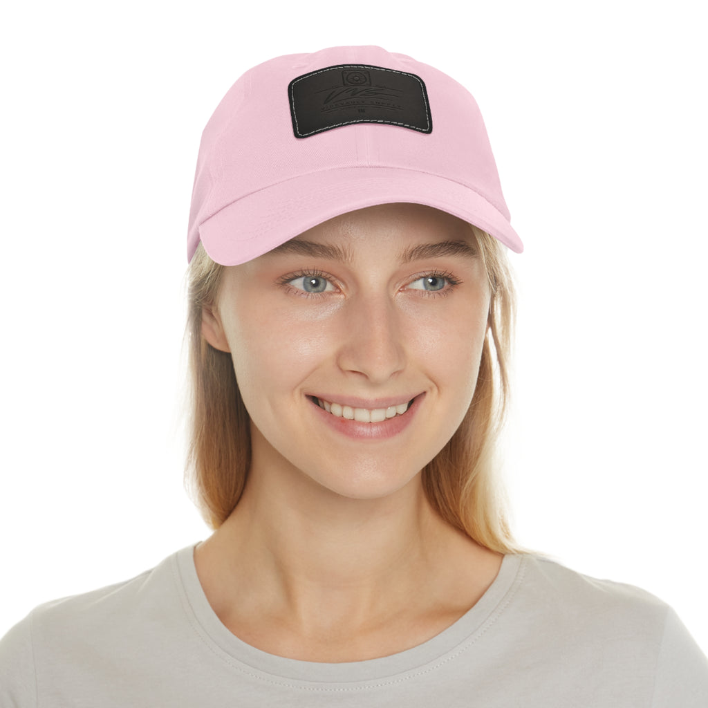 Leather Patch Dad Hat – Minimal Classic Baseball Cap | VibeVault Supply - VibeVaultSupply