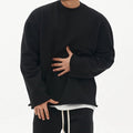 Men's Oversized Minimalist Crewneck Sweatshirt - VibeVaultSupply