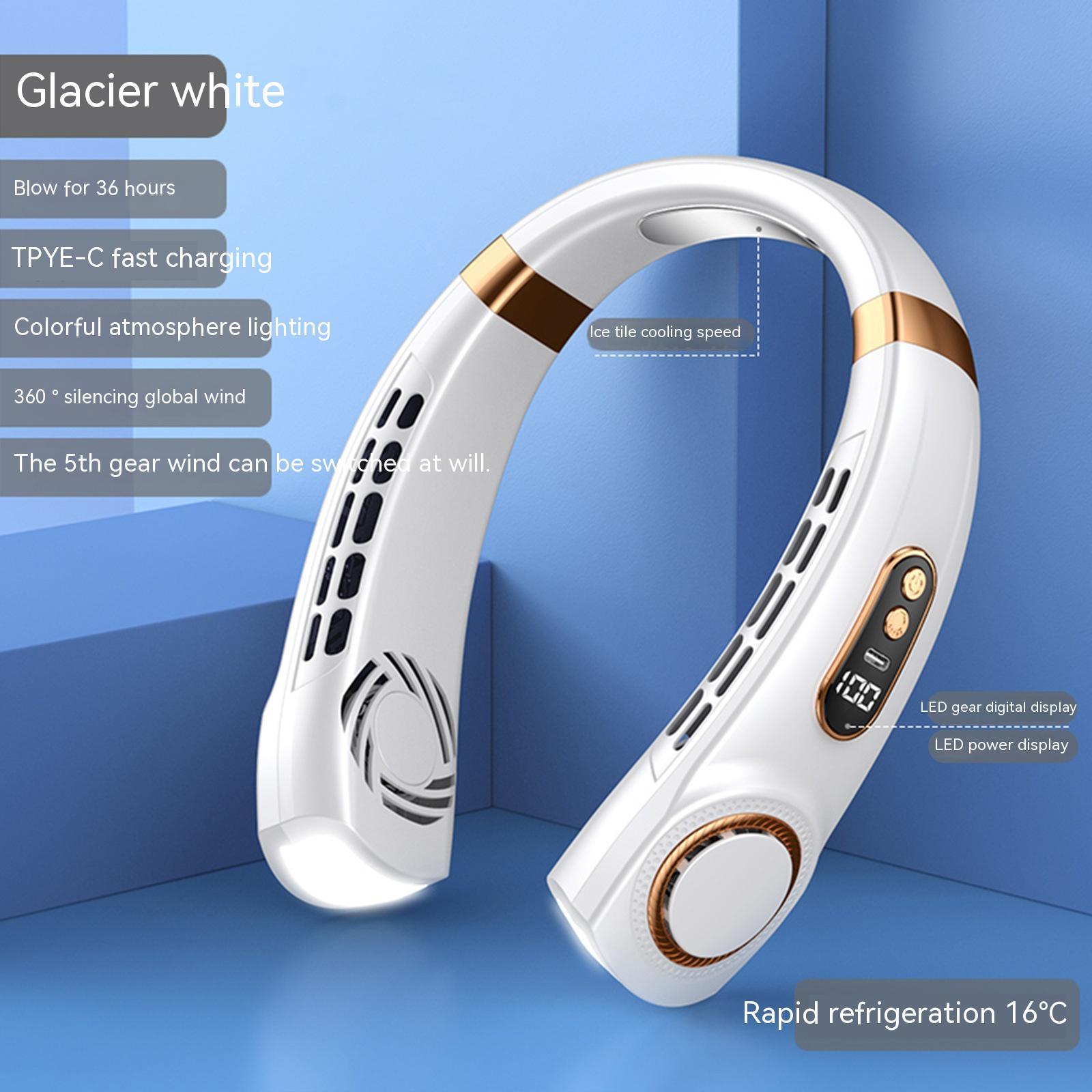 Portable Bladeless Neck Fan – Rechargeable Hands-Free Cooling Fan - VibeVaultSupply