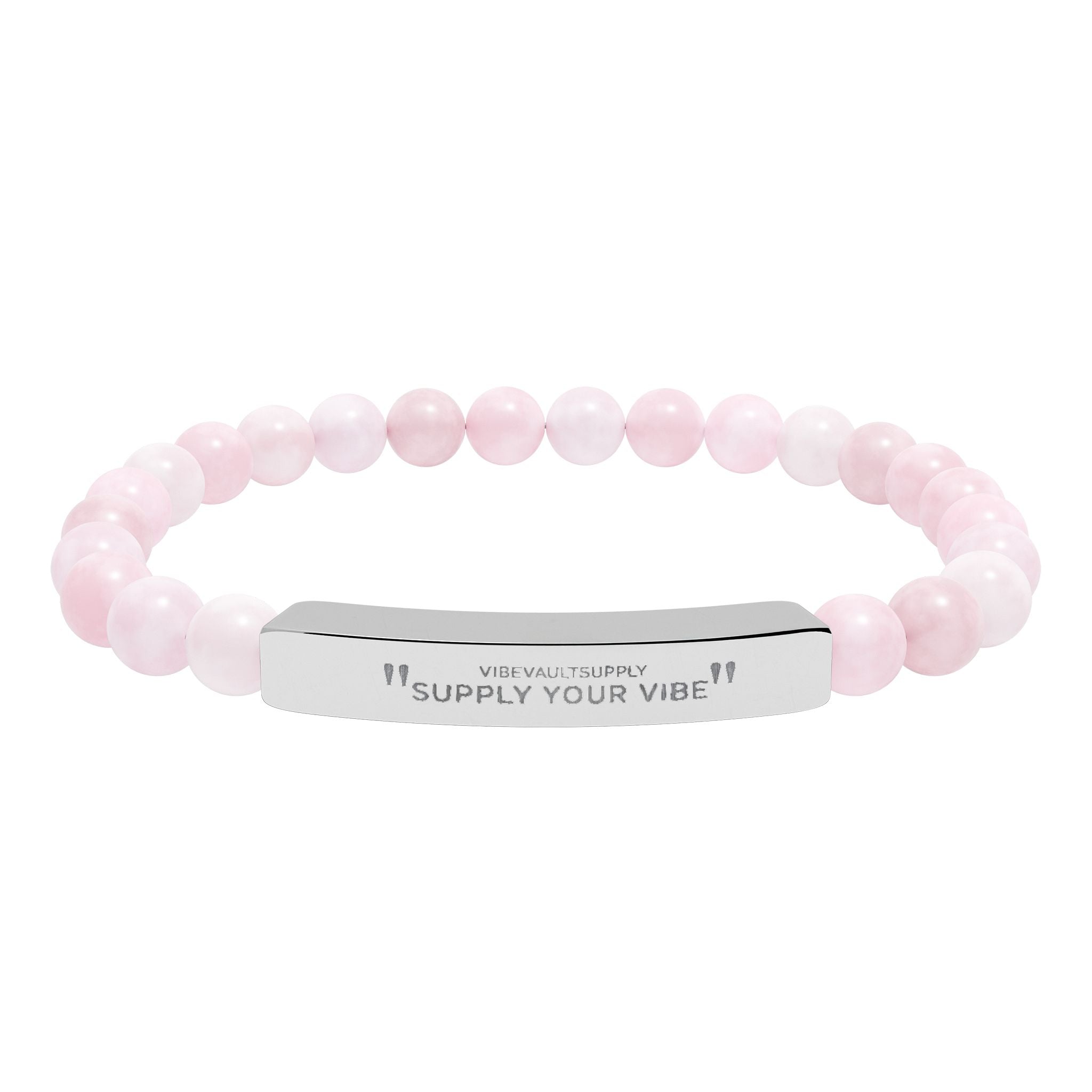 Engraved Stone Bracelet – Personalized Gemstone Bead Bracelet | VibeVaultSupply - VibeVaultSupply