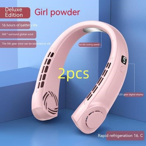 Portable Bladeless Neck Fan – Rechargeable Hands-Free Cooling Fan - VibeVaultSupply