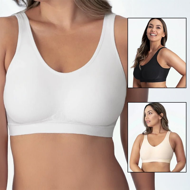 Women's Seamless Comfort Shaper Bra – Wireless Support Bra - VibeVaultSupply