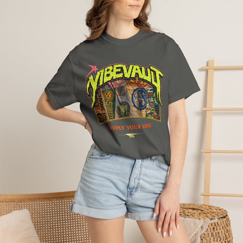 VVS Retro Collage Graphic Tee – Vintage Streetwear T-Shirt | VibeVault Supply - VibeVaultSupply