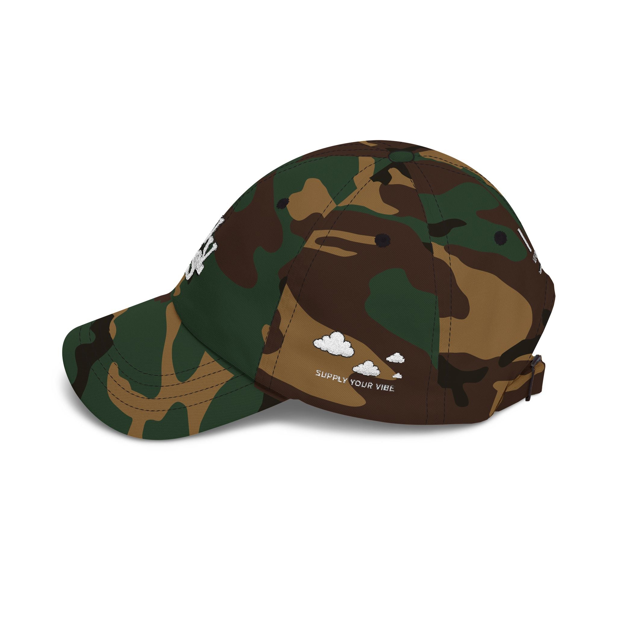 Minimal Logo Dad Cap – Distressed VVS Baseball Hat | VibeVaultSupply - VibeVaultSupply