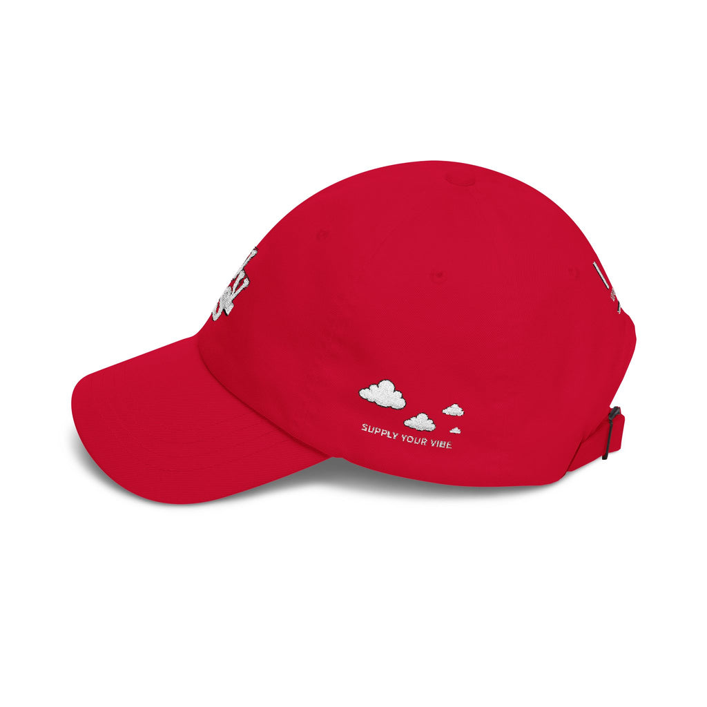Minimal Logo Dad Cap – Distressed VVS Baseball Hat | VibeVaultSupply - VibeVaultSupply