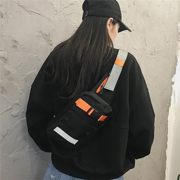 VibeVaultSupply Sling Crossbody Bag – Streetwear Chest Bag | Everyday Carry Essential (Unisex) - VibeVaultSupply