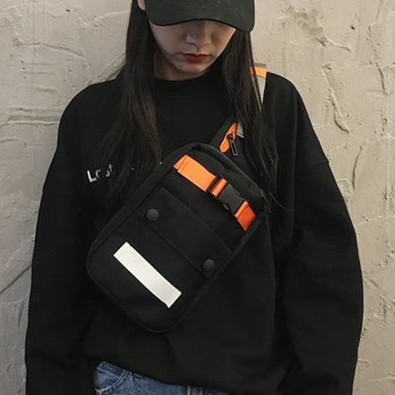 VibeVaultSupply Sling Crossbody Bag – Streetwear Chest Bag | Everyday Carry Essential (Unisex) - VibeVaultSupply