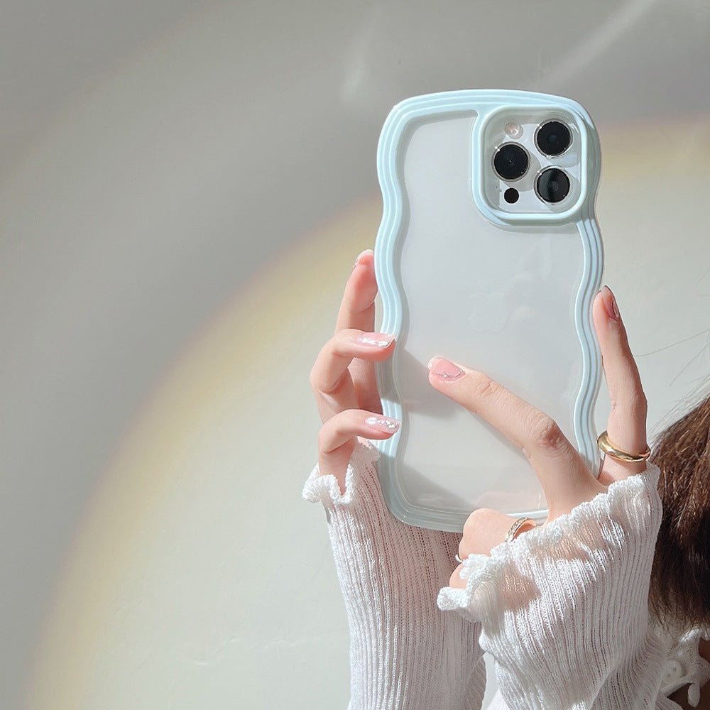 Wave Edge Phone Case – Candy Color Slim Protective iPhone Case | VibeVault Supply - VibeVaultSupply