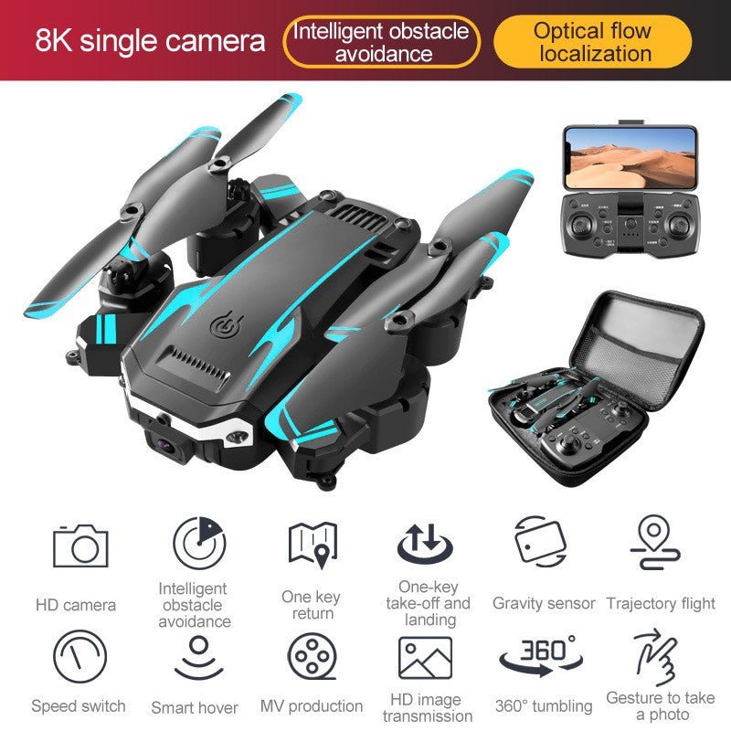 8K Foldable Smart Drone with Dual Camera & Obstacle Avoidance - VibeVaultSupply