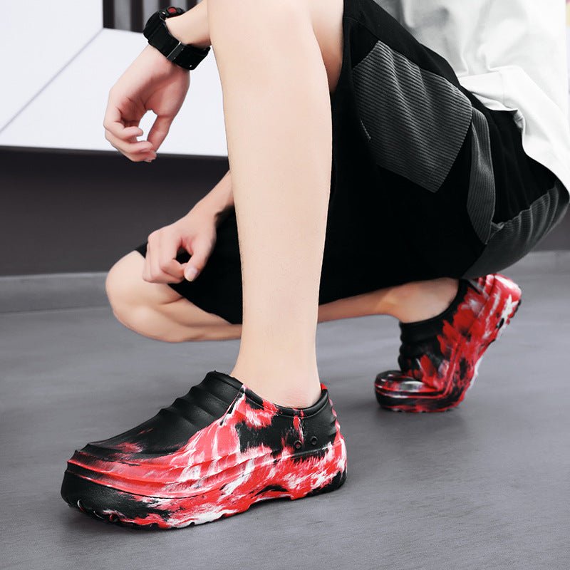 VibeVaultSupply Slip - On Chunky Sneakers – Lightweight Breathable Casual Shoes | Everyday Comfort Trainers - VibeVaultSupply