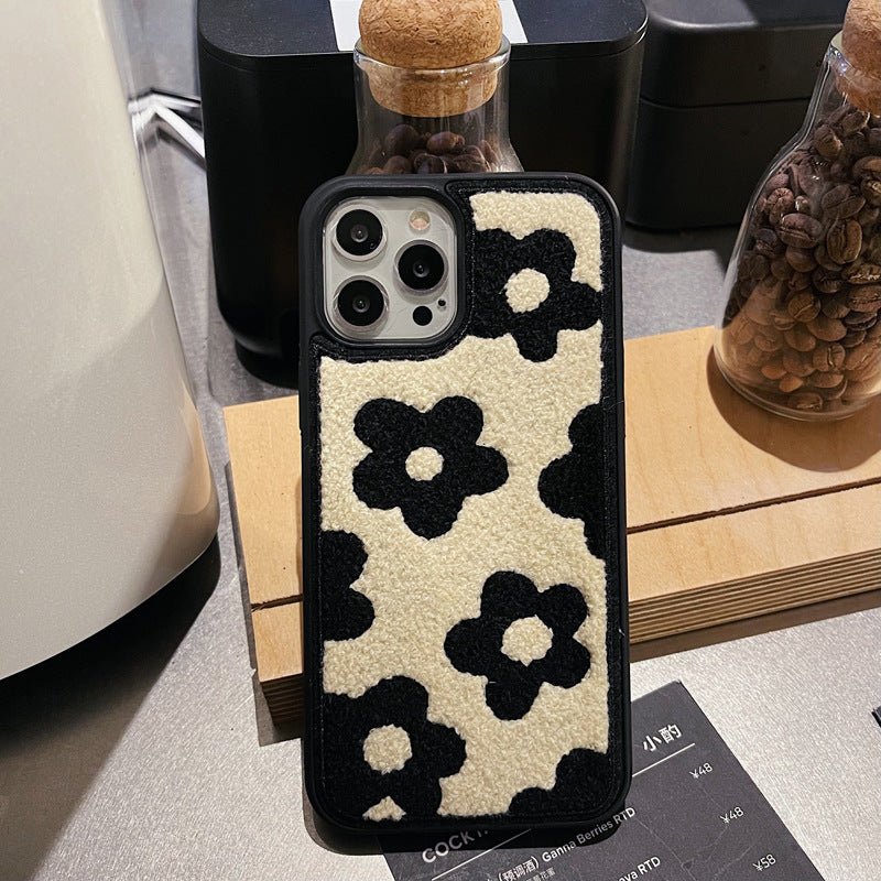 Plush Flower Phone Case – Soft Floral Aesthetic iPhone Case | VibeVault Supply - VibeVaultSupply