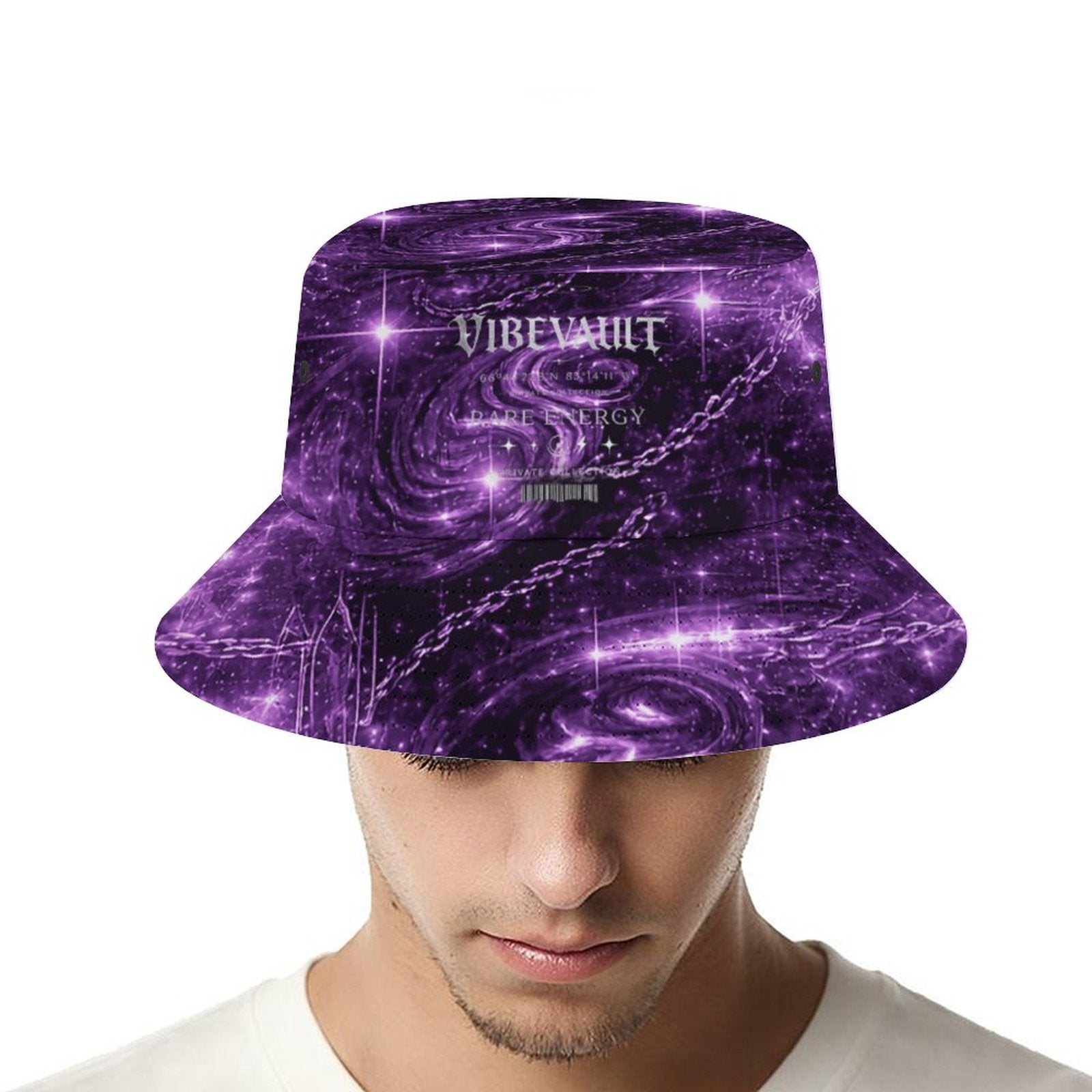 Rare Soul Galaxy Bucket Hat – Purple Streetwear Hat | VibeVaultSupply - VibeVaultSupply