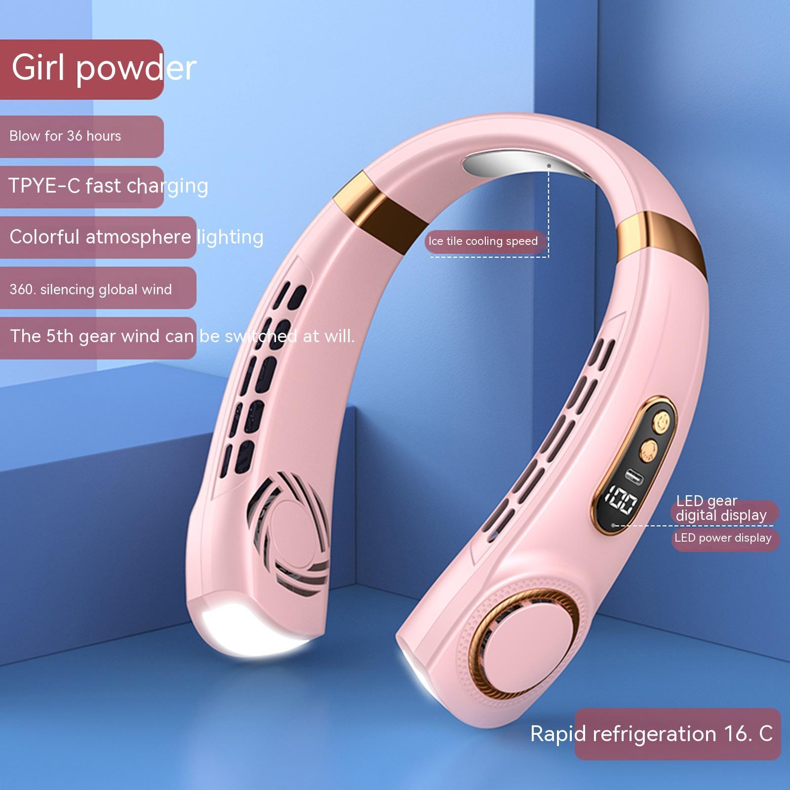 Portable Bladeless Neck Fan – Rechargeable Hands-Free Cooling Fan - VibeVaultSupply