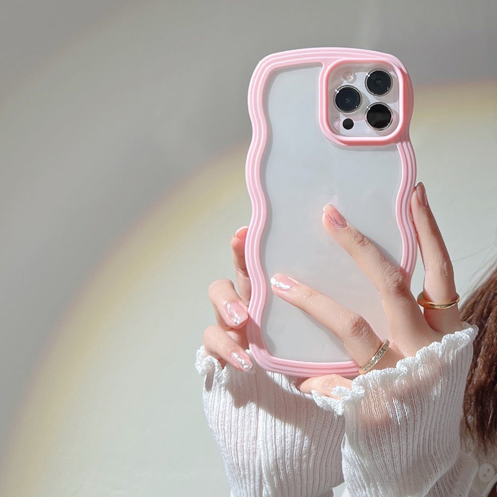 Wave Edge Phone Case – Candy Color Slim Protective iPhone Case | VibeVault Supply - VibeVaultSupply
