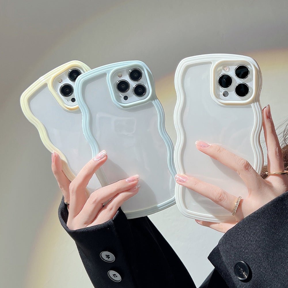 Wave Edge Phone Case – Candy Color Slim Protective iPhone Case | VibeVault Supply - VibeVaultSupply