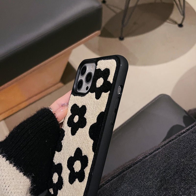Plush Flower Phone Case – Soft Floral Aesthetic iPhone Case | VibeVault Supply - VibeVaultSupply