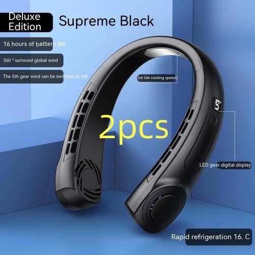 Portable Bladeless Neck Fan – Rechargeable Hands-Free Cooling Fan - VibeVaultSupply