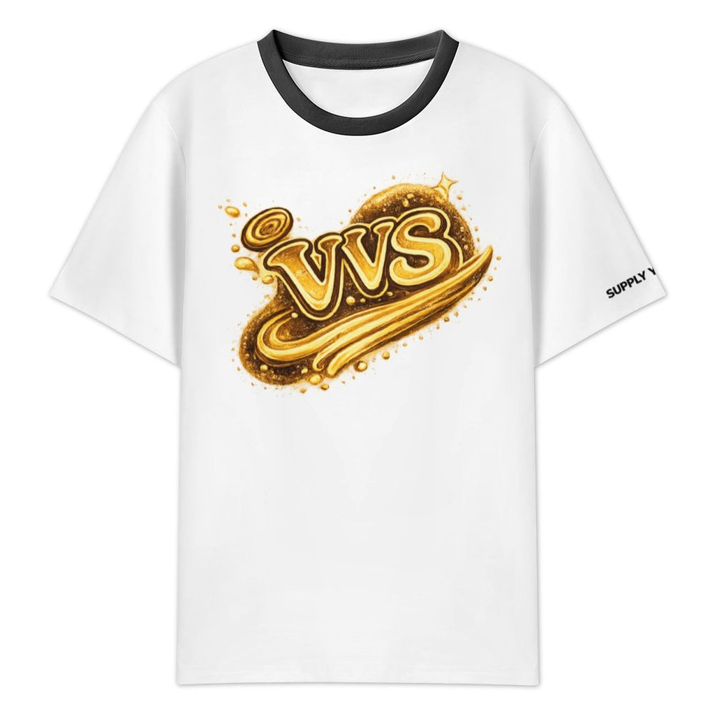 Gold Diamond VVS Graphic T-Shirt – Luxury Streetwear Tee | VibeVaultSupply - VibeVaultSupply