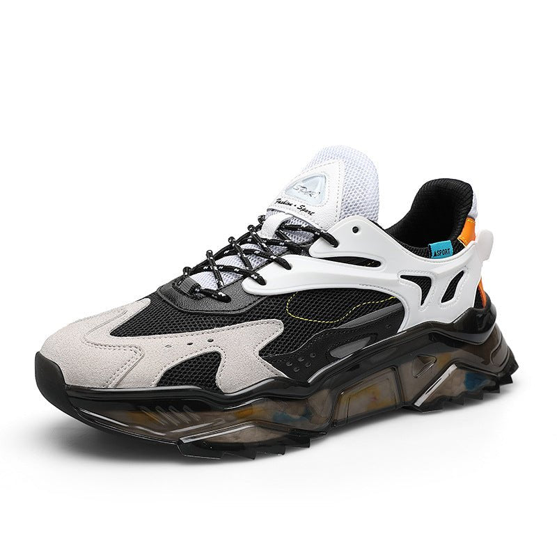 Men’s Chunky Sneakers Multi - Color – Futuristic Streetwear Running Shoes with Air Cushion Sole - VibeVaultSupply
